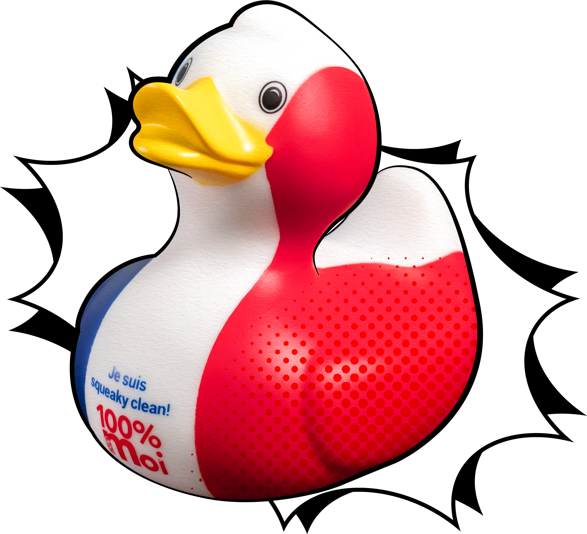 Official Paris 2024 Squeaky clean sport mascot