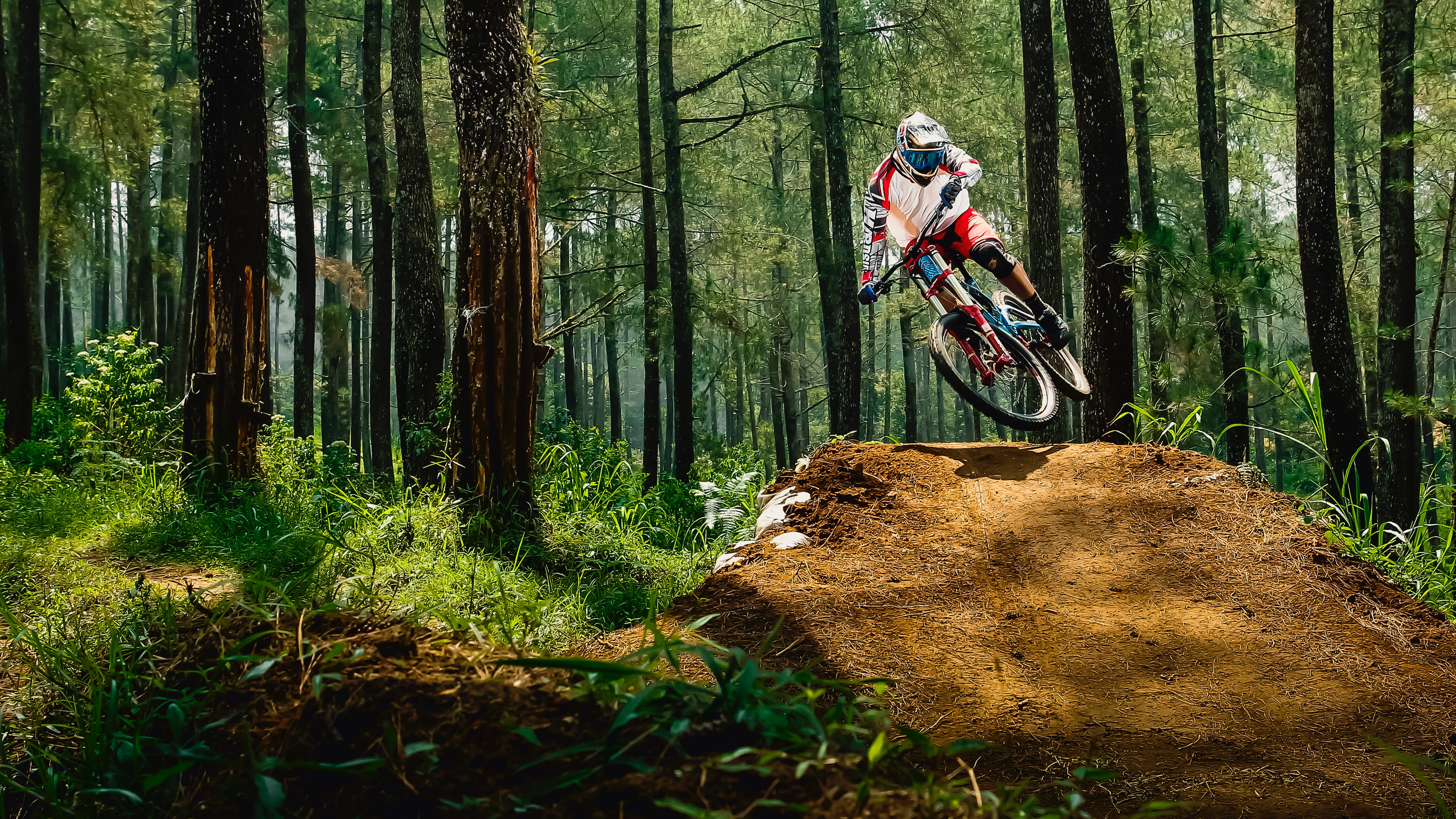 Motorcross rider on bike