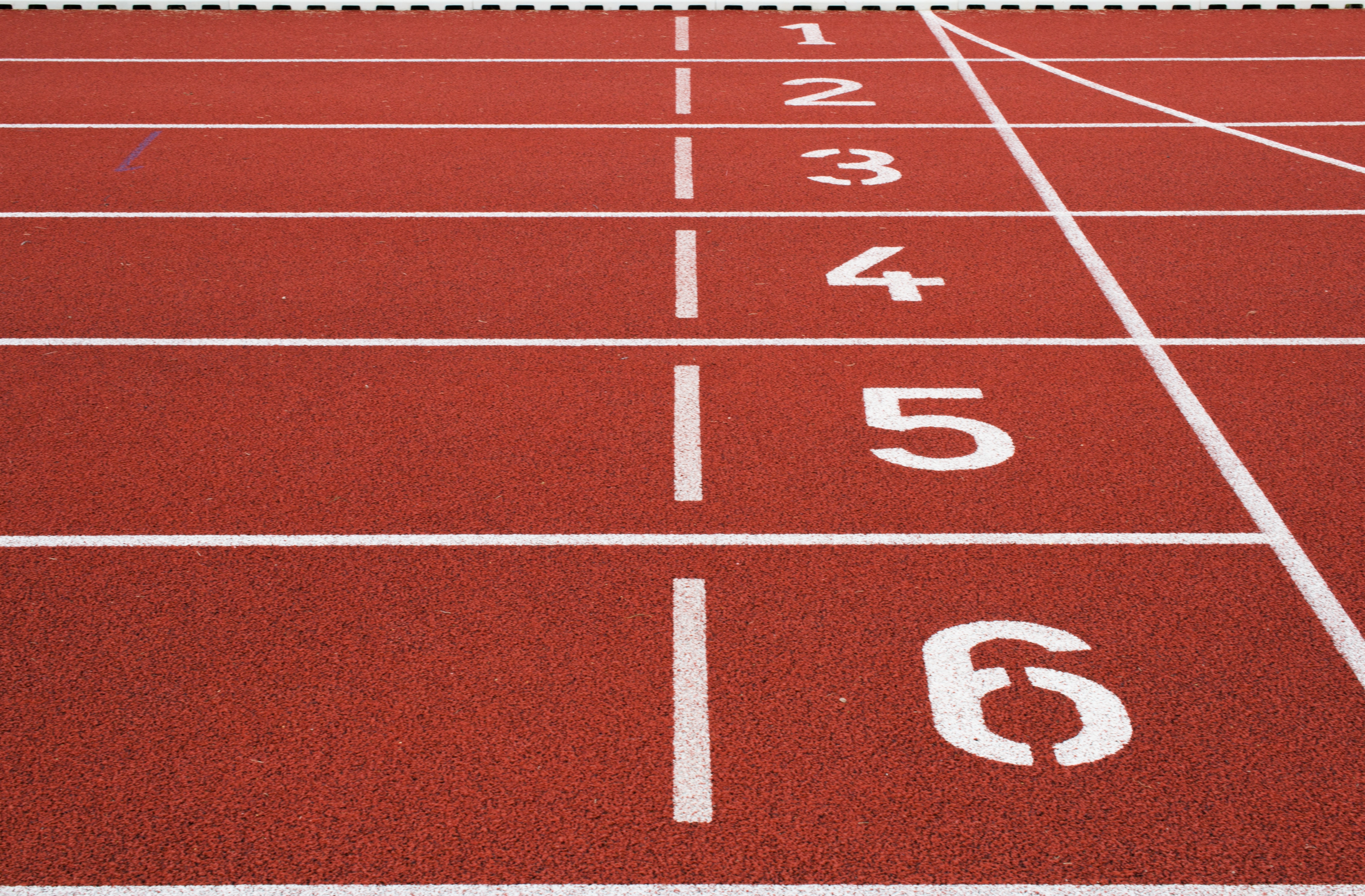 Running track close up