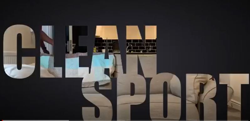 The words clean sport