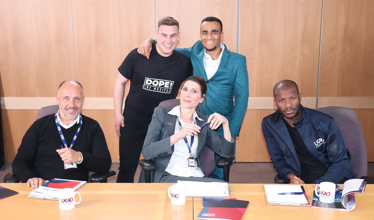 Group of people looking at the camera 