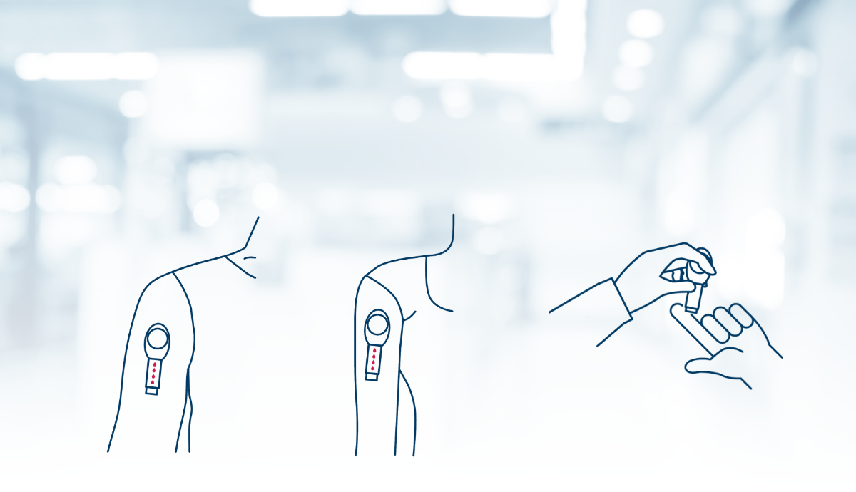drawings of the process to having a dried blood spot test