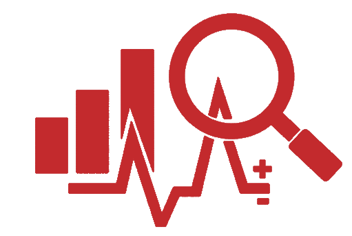 icon with a graph