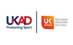 UKAD logo and uk active logo side by side