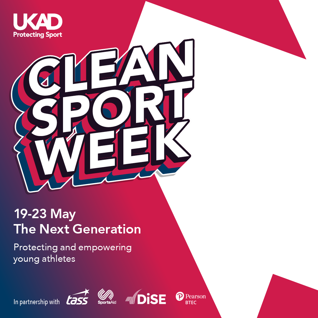 Graphic advertising Clean Sport Week 