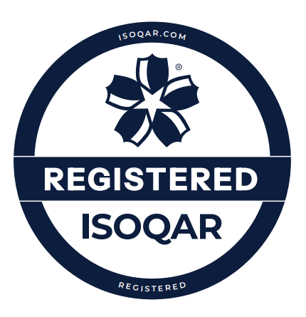 Registered ISOQAR certification