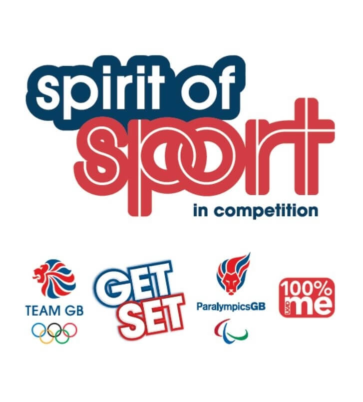 Spirit of Sport in Competition logo including UKAD Olympic and Paralympic logos